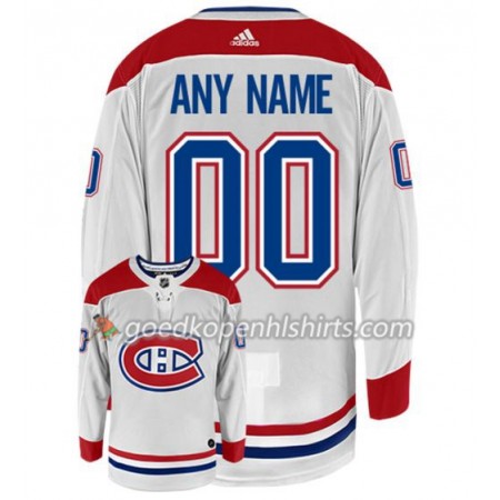 Montreal Canadiens Custom Adidas Wit Authentic Shirt - Mannen